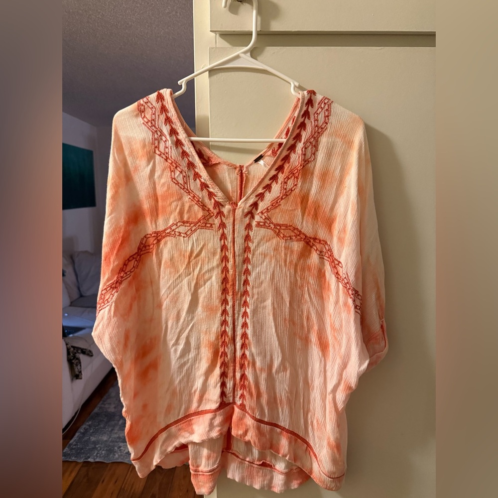 Free people oversized bohemian boho chic style bohemian blouse